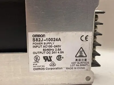 Used OMRON S82J-10024A Miscellaneous Equipment (Electrical & Power) Ohio US | Surplus Asset Holdings #1425495