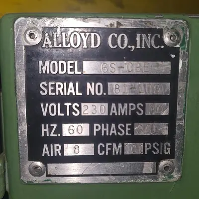USED 1981 ALLOYD 6S-CBE