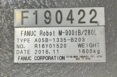 Used 2017 FANUC M-900IB/280L Load/Unload Systems Michigan US | RAB Industries, Inc. #1353279