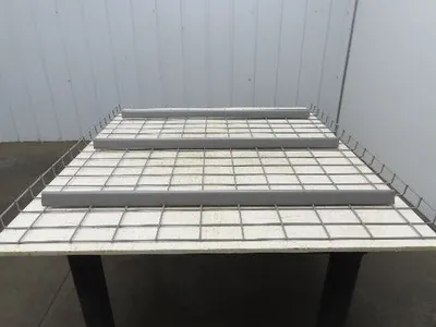 New Pallet Rack Wire Deck 42x46" Waterfall 3 Step Channel Racking 2500lb Mesh