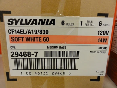 NEW SYLVANIA CF14EL/A19/830
