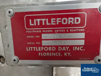 NEW Littleford 212 Cu Ft Littleford Mixer Dryer, Model VT 6000 D, S/S, Vac., JKT.