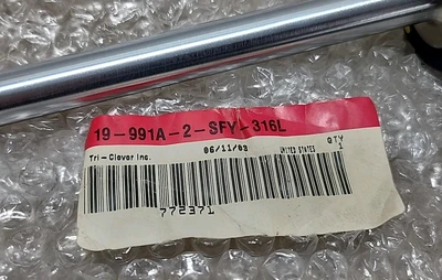 NEW Alfa Laval Tri-Clover 19-991A-2-SFY-316L