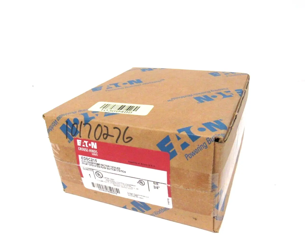 NEW SEALED EATON CROUSE HINDS EDSC215 PUSHBUTTON STATION