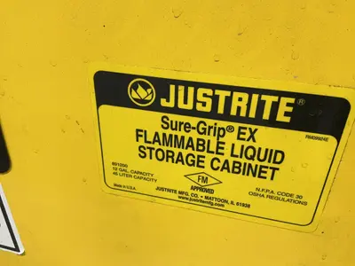 Justrite  12 Gal  Flammable Cabinet