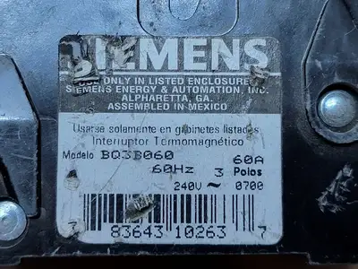 USED SIEMENS BQ3B060