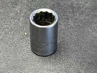 Craftsman USA 11mm 12 Point 3/8" Drive Shallow Socket 44309 G Series