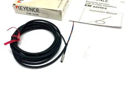 USED KEYENCE PROXIMITY SENSOR MAIN UNIT, SHIELDED TYPE, F3.8, NPN