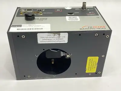 USED NOVANTA SYNRAD FH FLYER 2-WAY SCAN MARKING HEAD LASER GAUGING SYSTEM