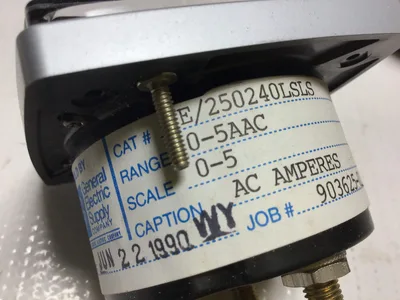 Yokogawa YE/250240LSLS Panel Meter 0-5 AC Amperes Range