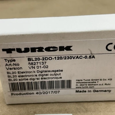NEW Turck BL20-2DO-120/230 VAC 0.5A