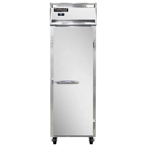 Continental 1RN 26" One Section Reach In Refrigerator, (1) Right Hinge Solid Door, 115v
