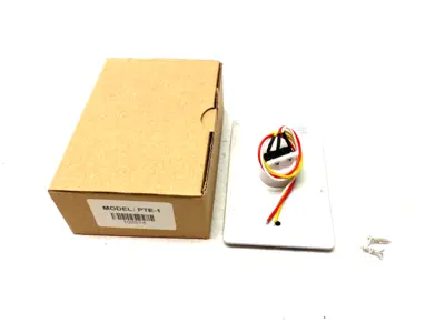 USED ZKTECO PUSH TO EXIT BUTTON/SWITCH SOFT TOUCH, RED NO/NC/COM