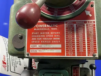 Used POWERMATIC 1200 Heavy Duty & Sensitive Single Spindle Drills Ohio US | HGR 24 #1311086