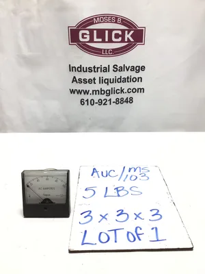 Simpson Electric 1357 Analog AC Ammeter Panel Meter