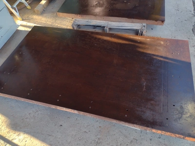 42" x 77" x 3" STEEL FLOOR PLATE #4183