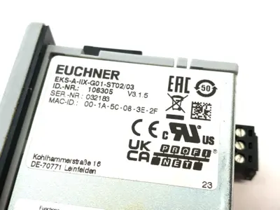 USED EUCHNER PROFINET INTERFACE ELECTRONIC KEY ADAPTER 106305