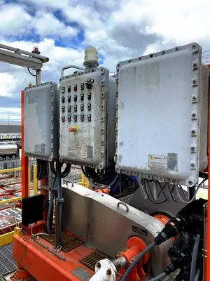 (2) Swaco CD 600 FH drilling mud centrifuges, A890 duplex SS.