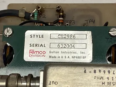 Used FEMCO CE2986A Miscellaneous Equipment (Electrical & Power) | Surplus Asset Holdings #1198571