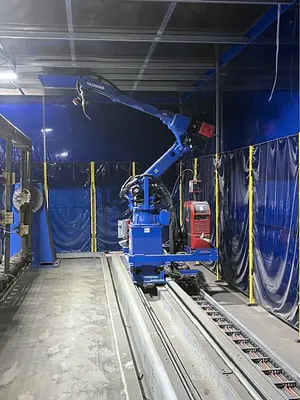 USED 2023 YASKAWA 70ft Dual Robot Weld Cell