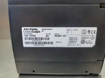Used Allen-Bradley 1756PA75 PLC Power Supplies | Palmetto Automation #1151813