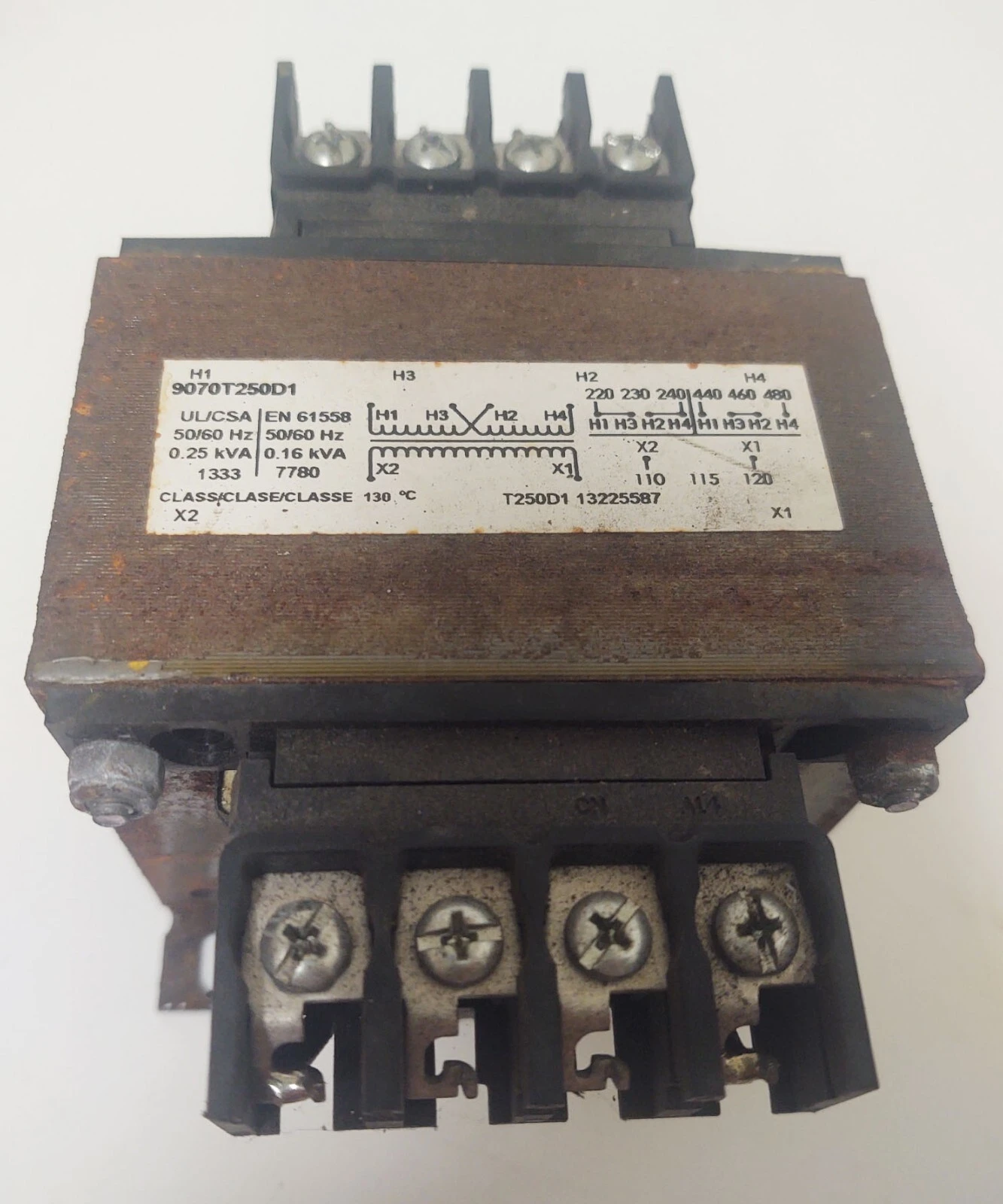 🔥SQUARE D CONTROL TRANSFORMER .25 KVA 9070T250D13