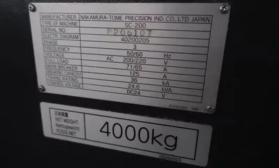 2016 NAKAMURA-TOME SC-200MY CNC, Turning Center | Machinery Central (11)
