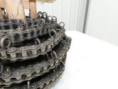 Dematic FMH 20052-000 Cable Chain Loop Ring Attachment #50 Roller Chain 80Ft