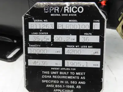 Manville Electric Motor D562292X8757 REB Hydraulic Pump & Motor 36VDC PLRDD100