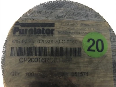 NEW Purolator CP20016RD03500