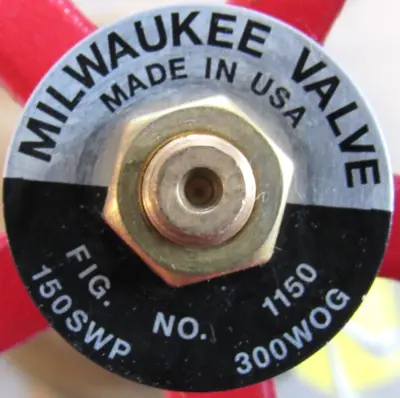 NEW MILWAUKEE VALVE 1150 GATE VALVE 1.5"