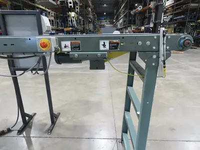 Hytrol 28"x 10' 11" Slider Bed Conveyor 24"Belt 460V 3PH Variable Speed 62"H