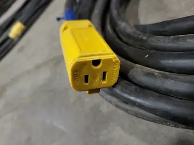 60 ft SOOW Power Extension Cord 14/3 AWG 15A 125V