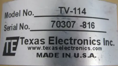 NEW TEXAS ELECTRONICS TV-114 WING SPEED SENSOR TV114