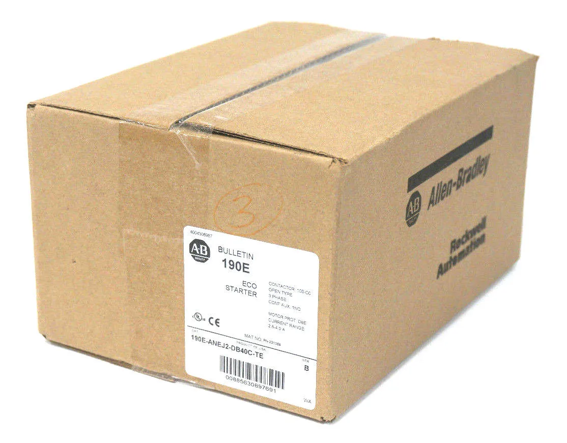 NEW ALLEN BRADLEY 190E-ANEJ2-DB40C-TE ECO STARTER SER. B, 221389