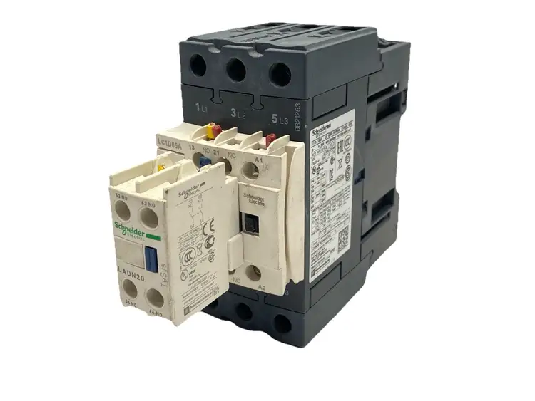 Used SCHNEIDER ELECTRIC THERMAL OVERLOAD CONTACTOR 3-POLE 65A W/ LADN20 PLC Contactors | Maverick Industrial Sales #1099487