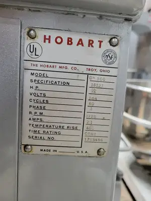 Used Hobart D300, 30Qt Commercial Dough Mixer, 3 Phase