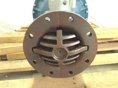 USED ITT 32107 4 INCH AIR ACTUATOR VALVE W/ LIMIT SWITCHES