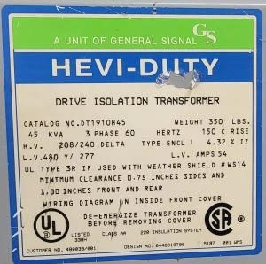 Used 1997 GENERAL SIGNAL DT1910H45 Transformers Minnesota US | SOMINN MACHINERY SALES #1341421