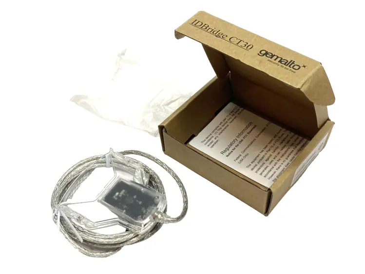 New | in-Stock Gemalto Thales IDBridge USB Smart Card Reader Transparent CT30 Computer Accessories Michigan US | Maverick Industrial Sales #1395340