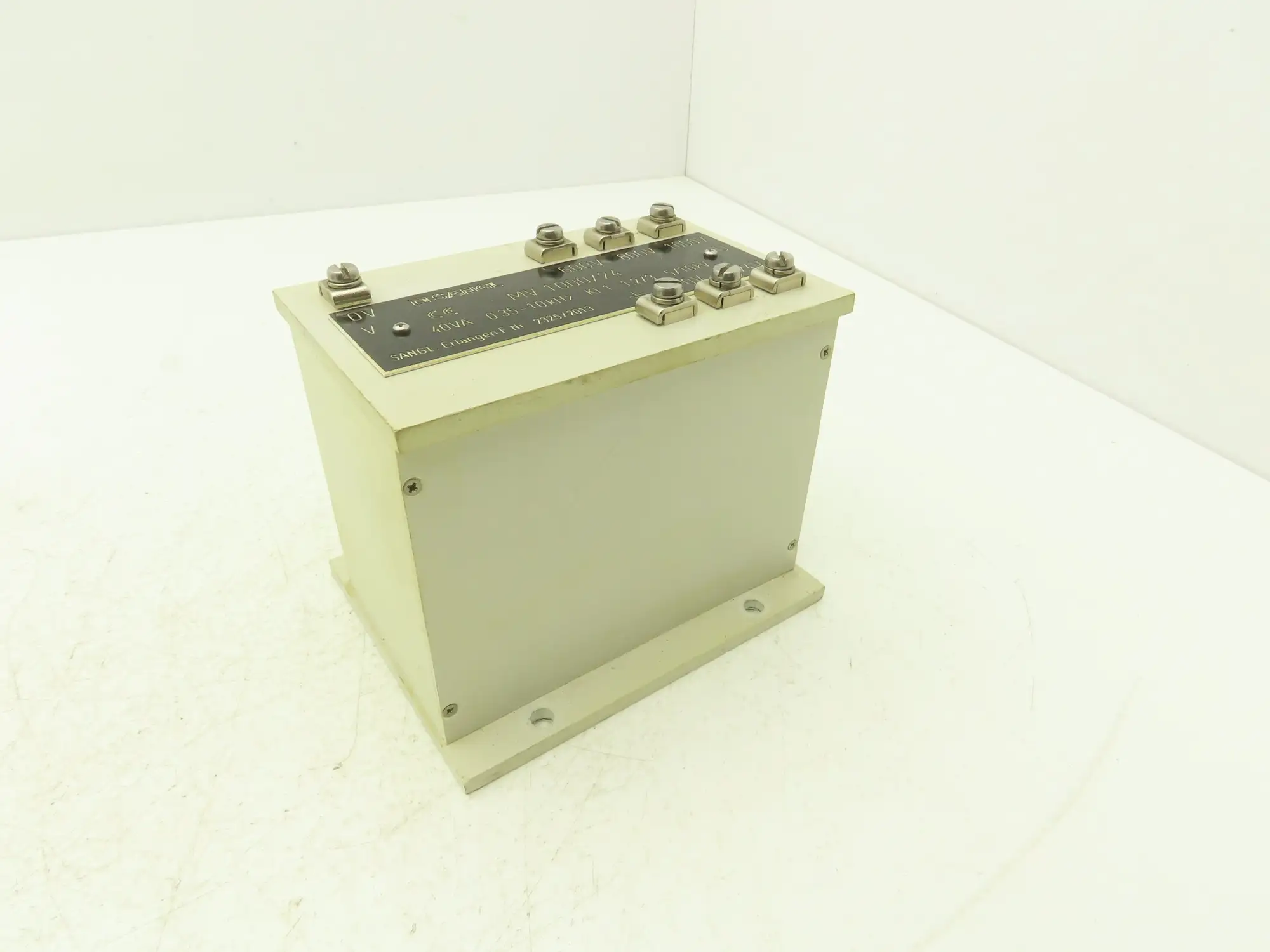 Sangl MV1000/24 Power Transformer 40 VA 0.35-10kHz KL1 1.2/3 5/10kV