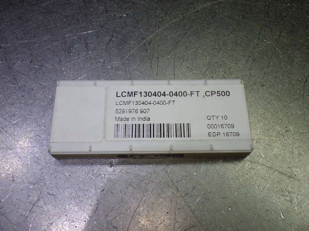 SECO Carbide Grooving / Parting Inserts QTY10 LCMF130404-0400-FT CP500 (LOC1809A)