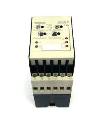 USED ABB ENTRELEC, SCHIELE PVN MECOTRON® PHASE MONITORING RELAY 3-PHASE SEQ.