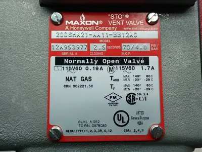 USED HONEYWELL MAXON 200SMA21AA11BB12A0