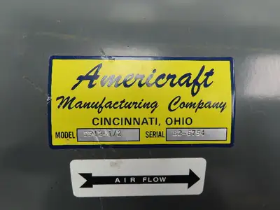 Americraft DF12-1/2 Enclosed 12"Direct Drive Duct Fan 1/2HP 3450RPM 230/460V 3PH