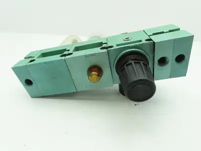 Numatics R30R-04 Pneumatic Regulator Inline Filter Valve Block 125 PSI 3/8" NPT