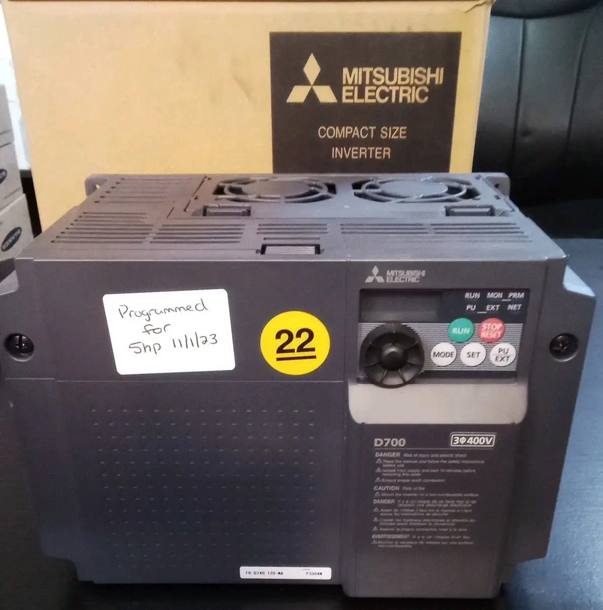 Used Mitsubishi Electric Mitsubishi FR-D740-012-NA Variable Speed Drives US | Infinity wholesale & Supply LLC #1305823