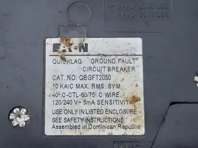 USED EATON QBGFT2030