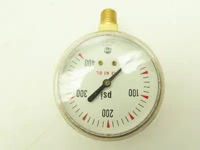 Ametek 047923 High Pressure Compressed Gas Gauge 400PSI 1/4"ANPT P602 LOT OF 3