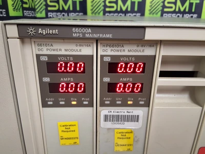 AGILENT 66000A MPS MAINFRAME WITH (2) 66101A AND (2) 66102A MODULES